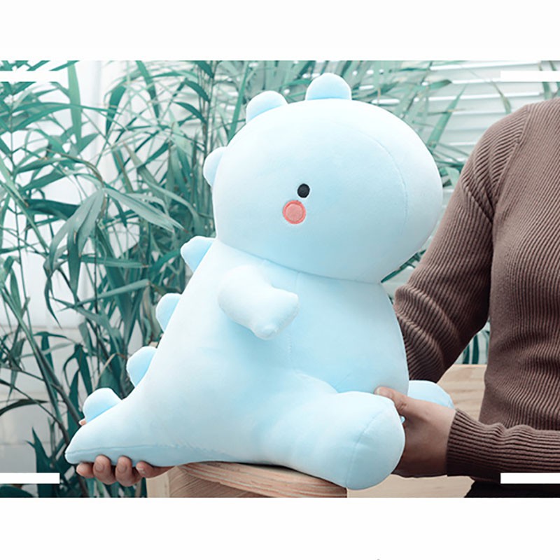 Gấu bông khủng long má hồng 2 màu xanh hồng dễ thương kích thước 40-50cm - Pink Kaizen