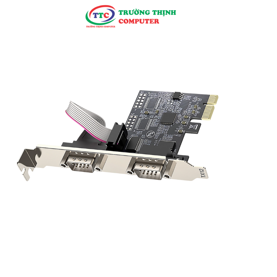 Pci-E to Rs232 Dual Serial Port Card T1042A Unitek Giá 495,000 Đồng*Miễn phí vận chuyển