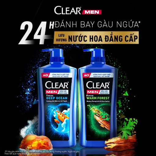 Clear men dầu gội sạch sâu 630g tặng 1 chai 140g