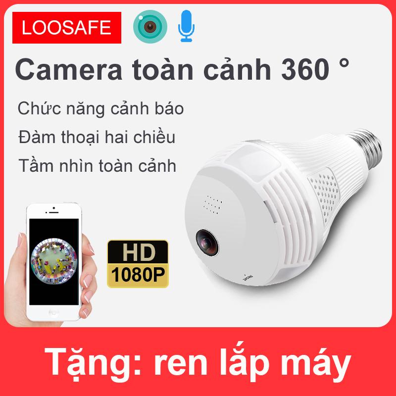 Camera giám sát WiFi không dây toàn cảnh 360 độ, Full HD 1080P, giám sát từ xa trên điện thoại