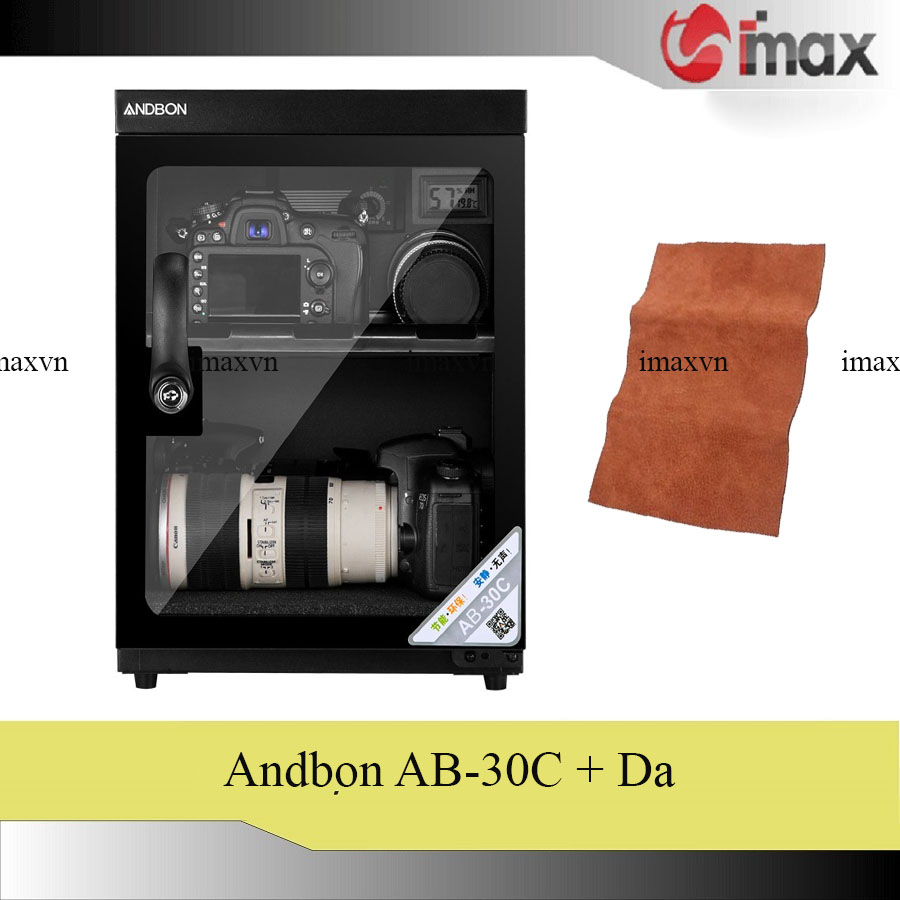Tủ chống ẩm andbon ab-30c - công nghệ japan + tặng da lau len