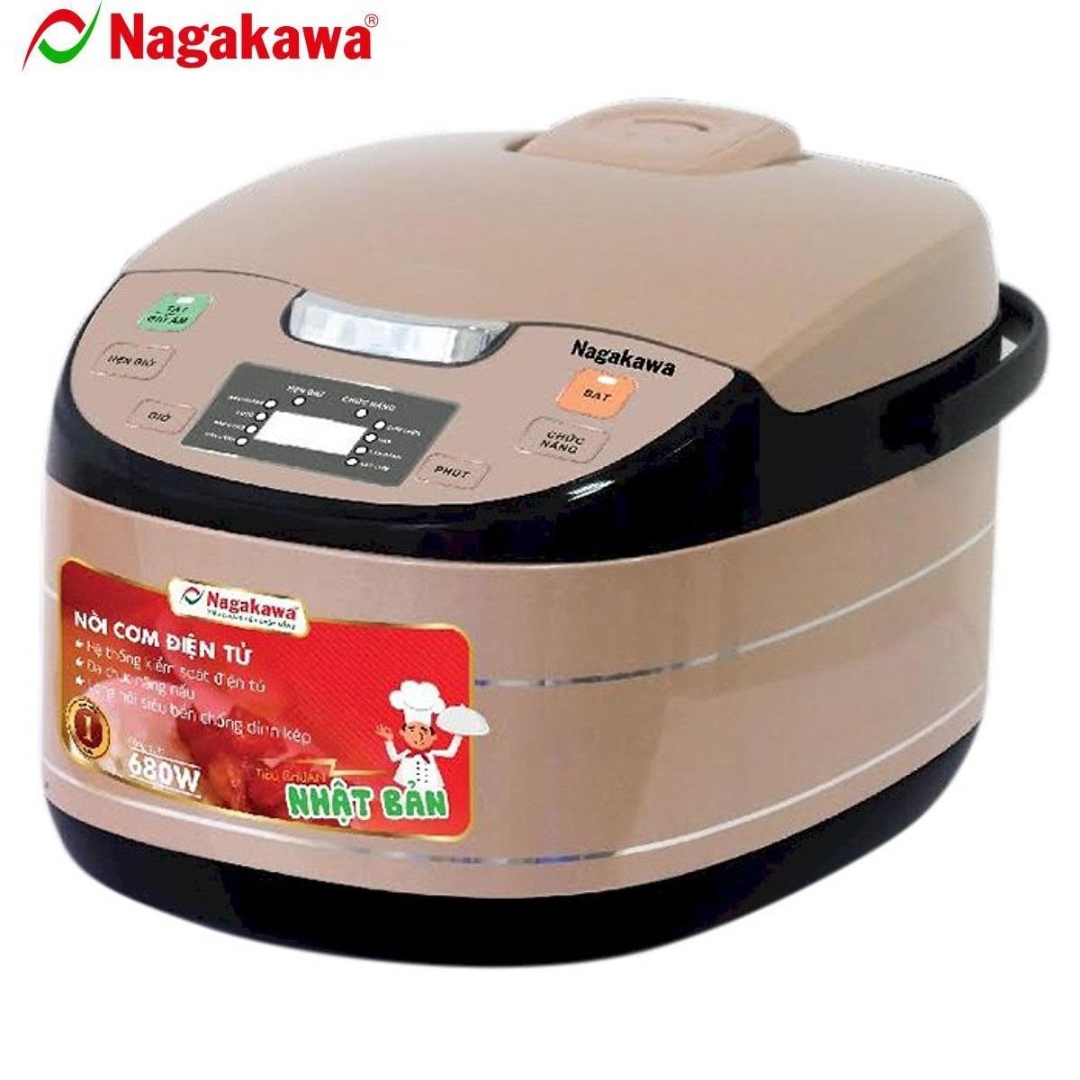 Nồi cơm điện tử nagakawa nag0103 - nâu