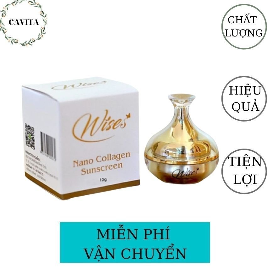 Combo 2 hộp kem chống nắng wise 50g thái lan cavita giúp dưỡng da, tránh ánh nắng gay gắt