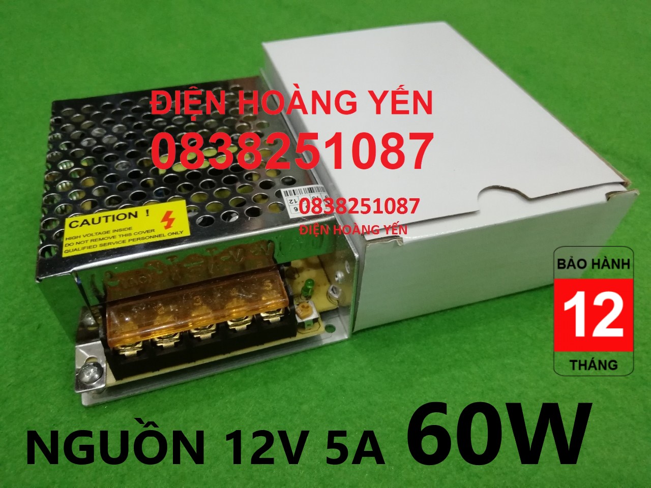 [HCM]Nguồn tổ ong 12V 5A - nguồn tập trung - nguồn 12v5a- nguồn tổ ong 12v