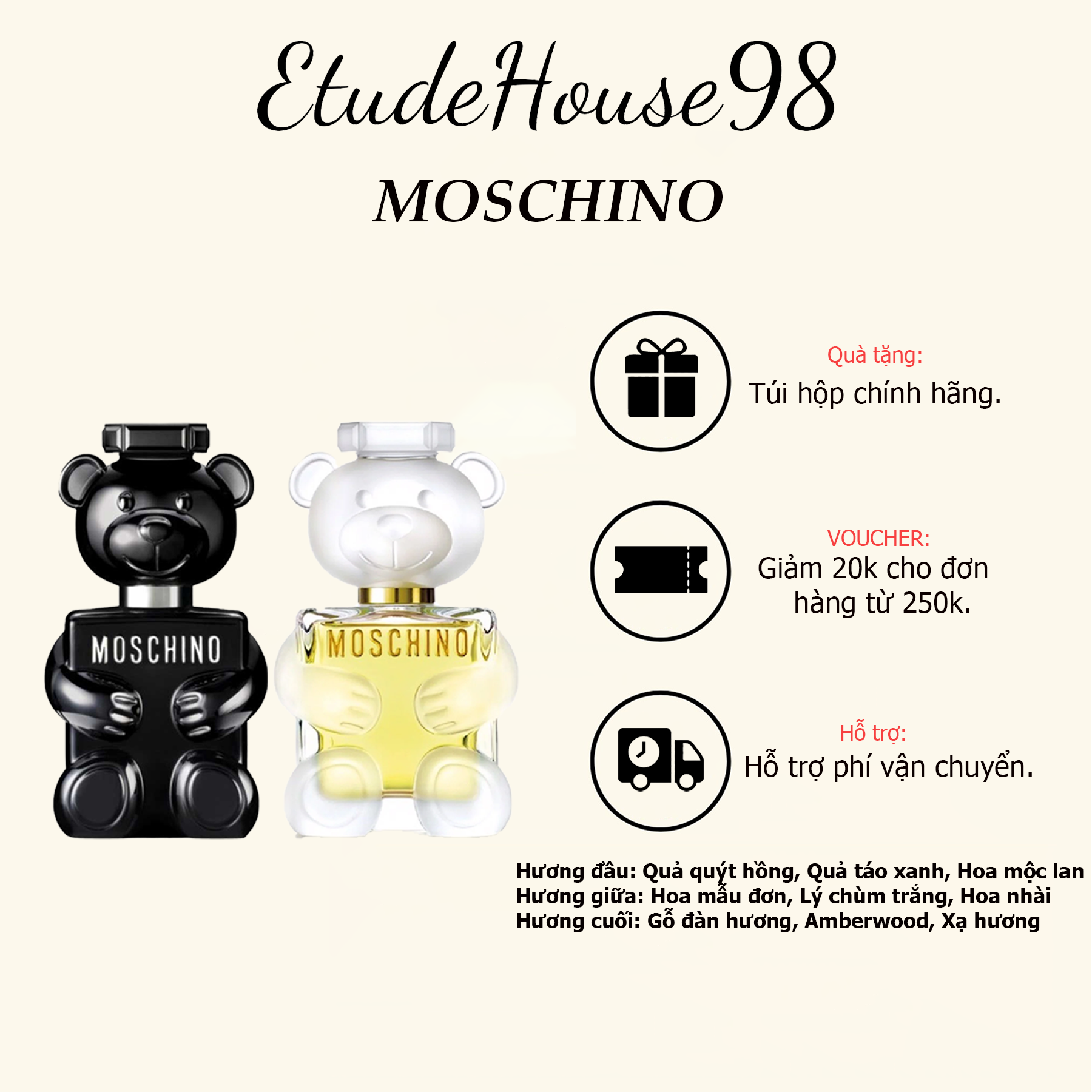 Nước hoa Moschino Toy Boy - Moschino Toy 2 Unisex Chính hãng