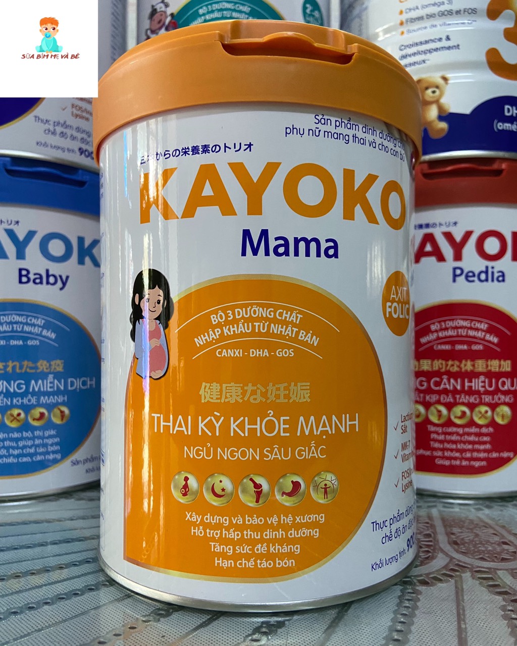 Date mới Sữa Kayoko Mama công nghệ Nhật 900g