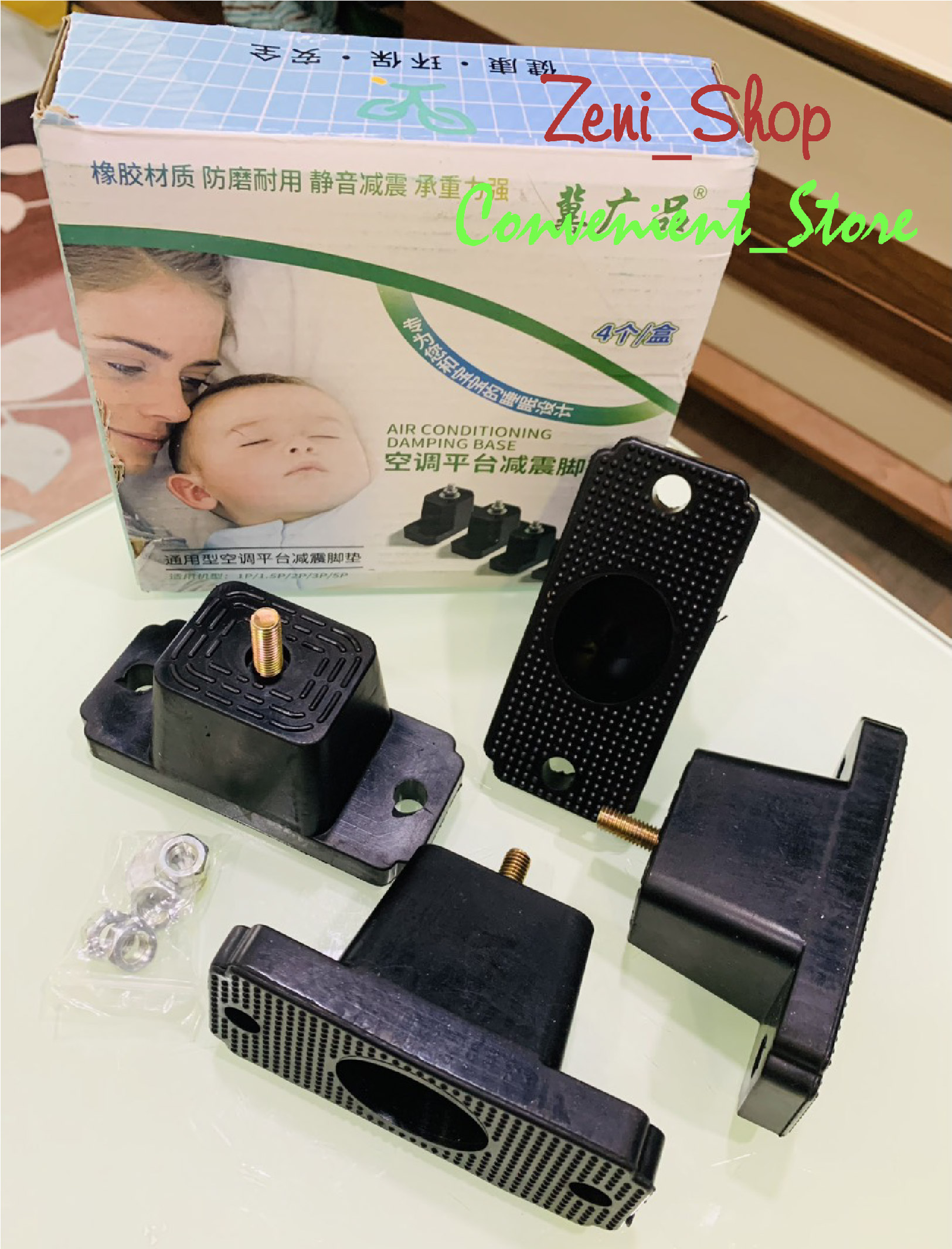 Cao su giảm ồn_chống rung cho giàn nóng máy điều hòa