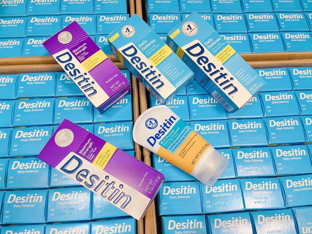 Kem bôi hăm Desitin Xanh/ Tím/ Vàng 57-99-113g -136g Mỹ