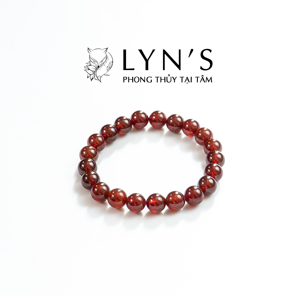 Vòng Tay Phong Thủy Chuỗi Đá Garnet - Lyn's Phong Thủy Tại Tâm