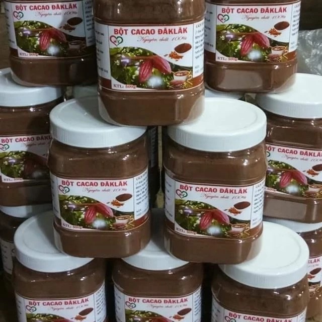 Bột cacao ĐakLak nguyên chất 100% hộp 500g - Thơm ngon đậm đà bổ dưỡng-G07