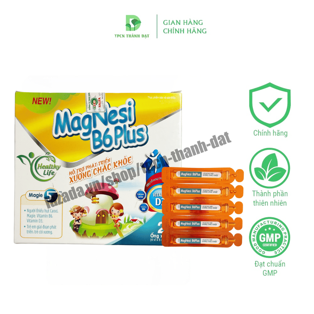 Siro tăng chiều cao cho bé Magie B6 plus bổ sung kẽm vitamin d3 giúp trẻ phát triển hỗ trợ chắc xương - Hộp 20 ống