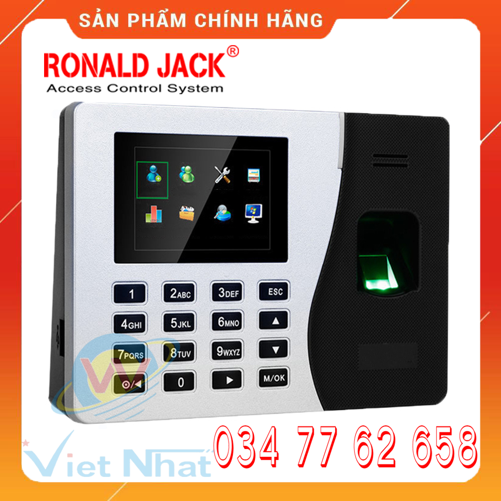 Ronald Jack 2000 - Máy Chấm Công Vân Tay - Hàng Nhập Khẩu Chính Hãng