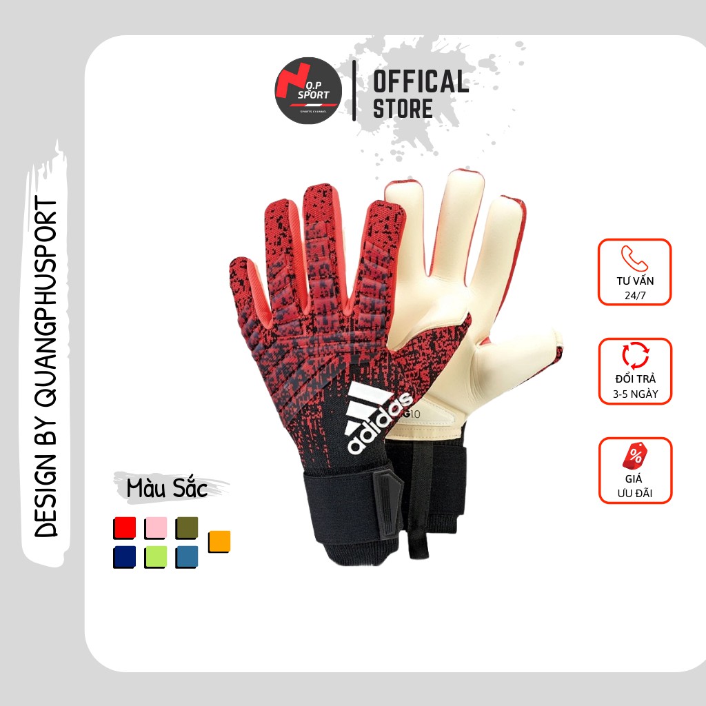 Găng tay thủ môn, găng tay bắt bóng predator pro cao cấp siêu dính bóng