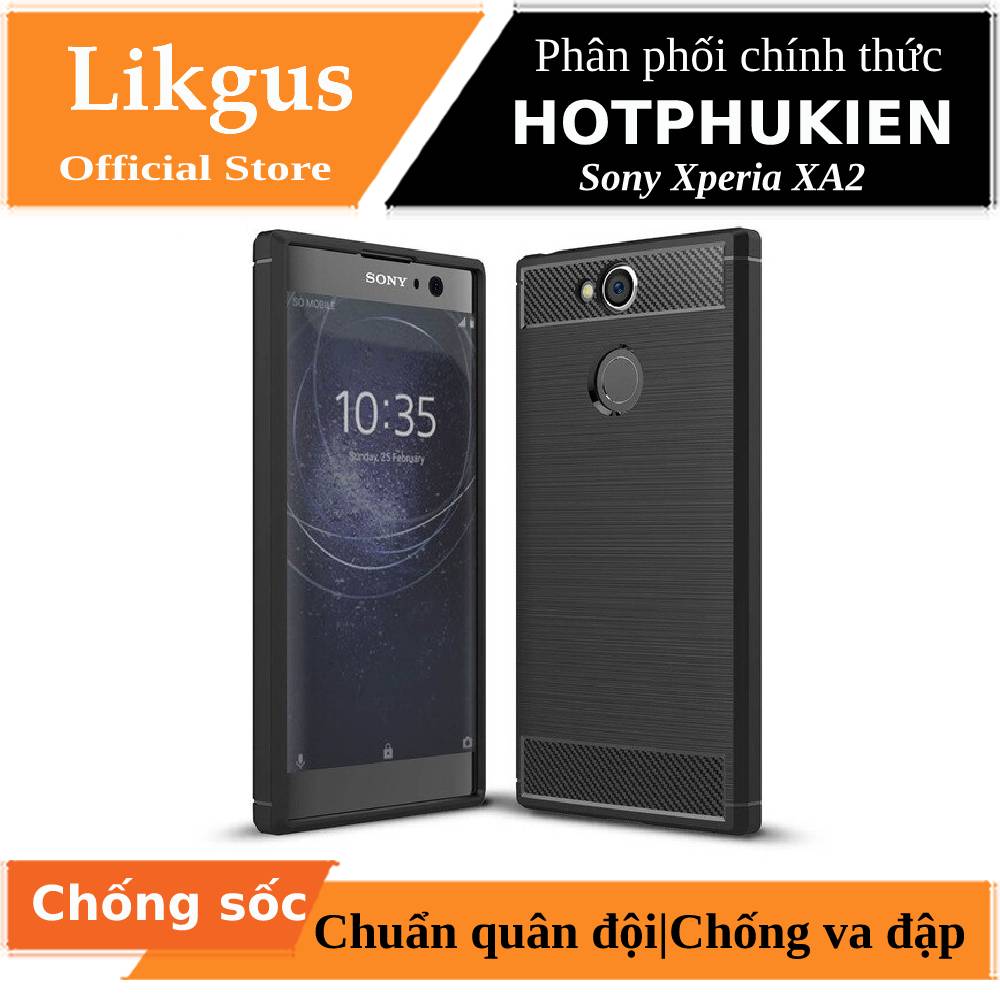 Ốp lưng TPU chống sốc cho Sony Xperia XA2 hiệu Likgus (siêu chống sốc, bảo vệ máy toàn diện) - Phân phối bởi Hotphukien