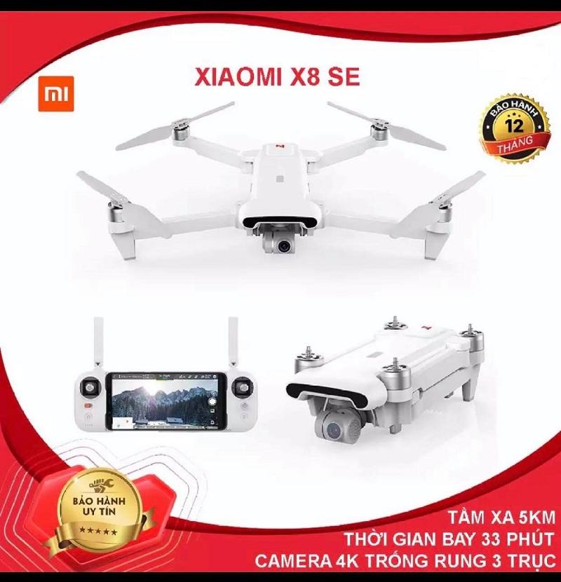 [Bảo hành 12 tháng] Flycam Xiaomi Fimi X8 SE, Gimbal Trống Rung 3 Trục, Quay Phim 4K, Tầm xa 5KM, Thời Gian Hoạt Động 33 Phút