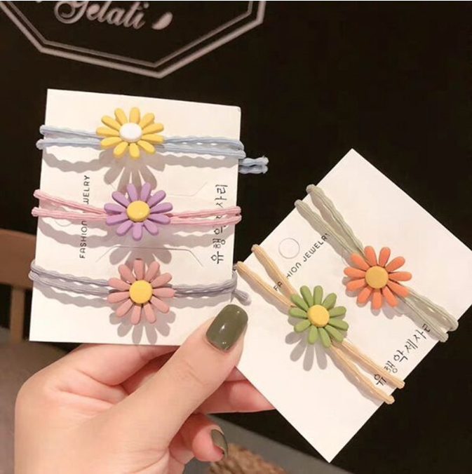 Combo 10 dây cột tóc hoa cúc daisy