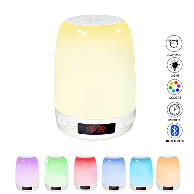 Loa Bluetooth Kết hợp đèn LED cảm ứng hiện đại, có móc treo