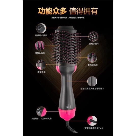 Máy sấy tóc 3in1 revlon one-step hair dryer and volumiser đa năng tiện dụng mang cả sarlon tóc về nhà