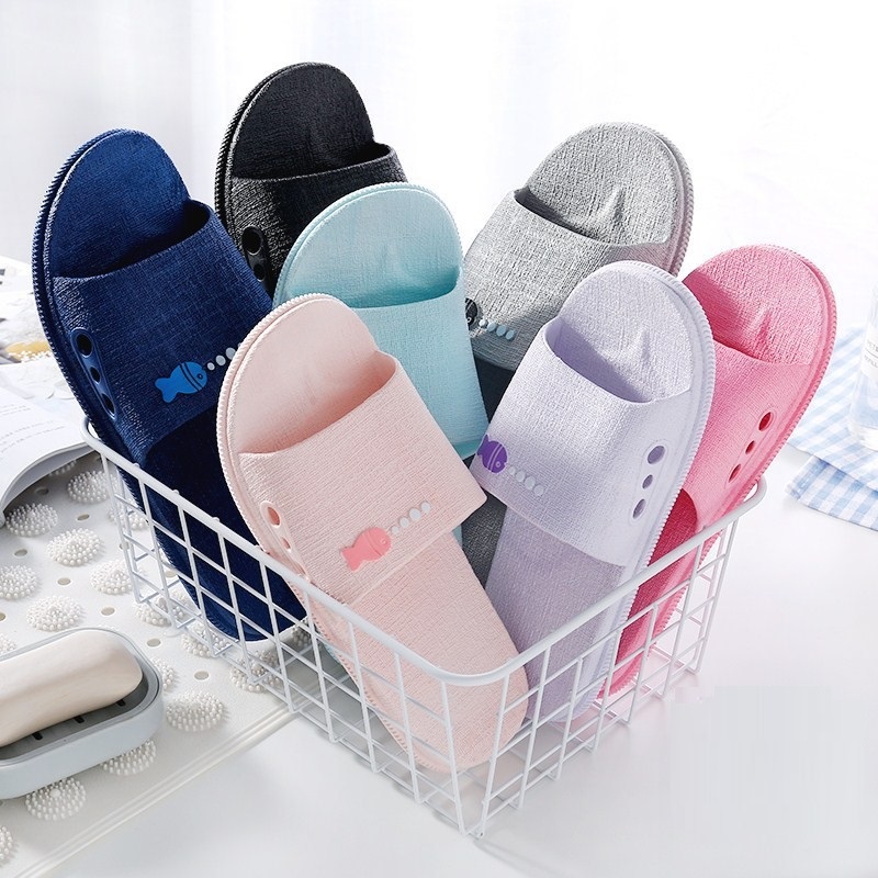 Dép nhựa chống trơn trượt - Đi trong nhà - Đi nhà vệ sinh - Đi biển - Bền đẹp hết ý