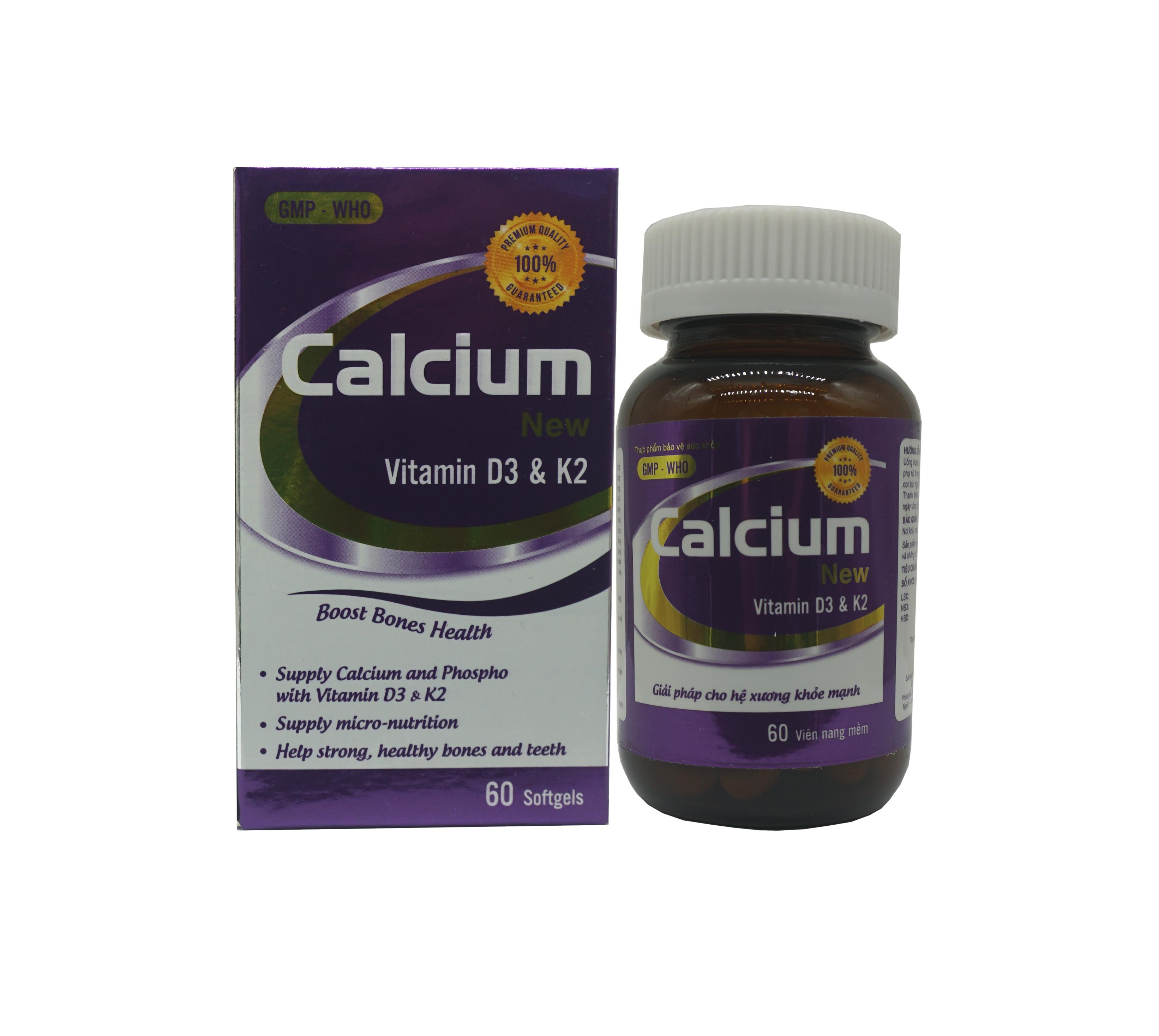 Bổ sung canxi, vitamin D3 hỗ trợ xương và răng chắc khoẻ, hỗ trợ phát triển chiều cao, giảm còi xương ở trẻ nhỏ Viên uống CANXI NANO 7+ Hộp 60 viên