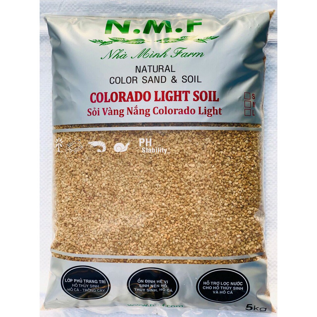 1kg sỏi nắng vàng - trang trí bể cá