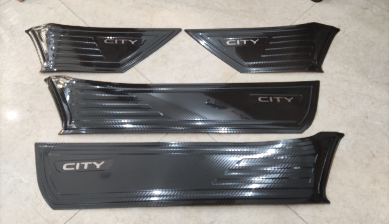 Bộ 4 ốp tapli cửa xe Honda CITY 2021 2022 2023 Ốp Mẫu Carbon- Tặng Kèm Keo tăng dính, lắp đặt Dễ Dàng Tại Nhà, Phụ Kiện Trang Trí Xe Sang Trọng Hơn