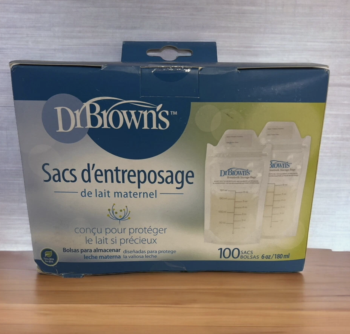 Túi trữ sữa Dr Brown 180ml