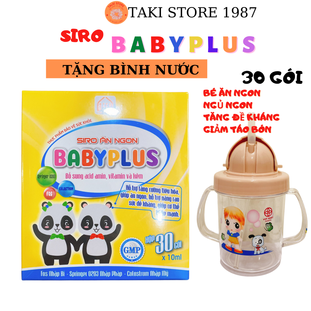 [HCM - GIẢM 50K PHÍ SHIP + HOÀN TIỀN 50K] SIRO BABYPLUS GIÚP BÉ HẾT BIẾNG ĂN - MUA 1 SIRO BABY PLUS TẶNG KÈM QUÀ CHO BÉ