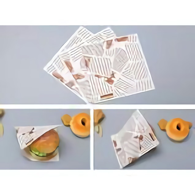 500 giấy gói thực phẩm không thấm mỡ gói giấy bánh hamburger size 15x15 cm