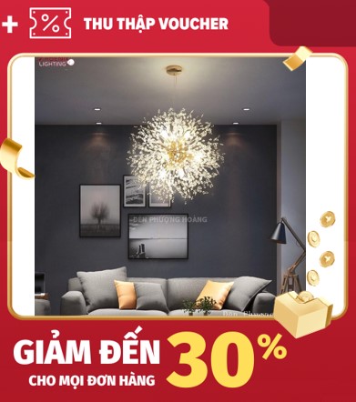 Đèn thả trần bông tuyết siêu đẹp - đèn thả phòng khách bông tuyết