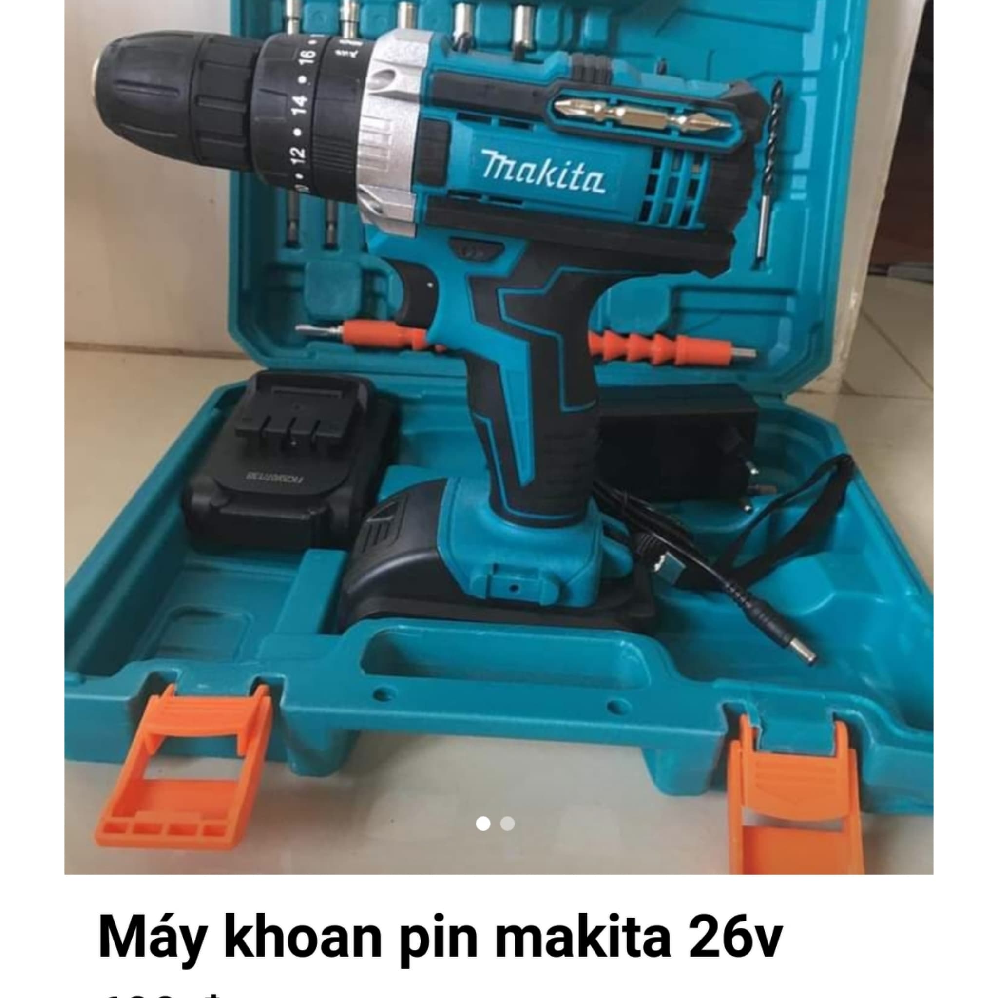 Khoan pin makita 26v 100% lõi đồng