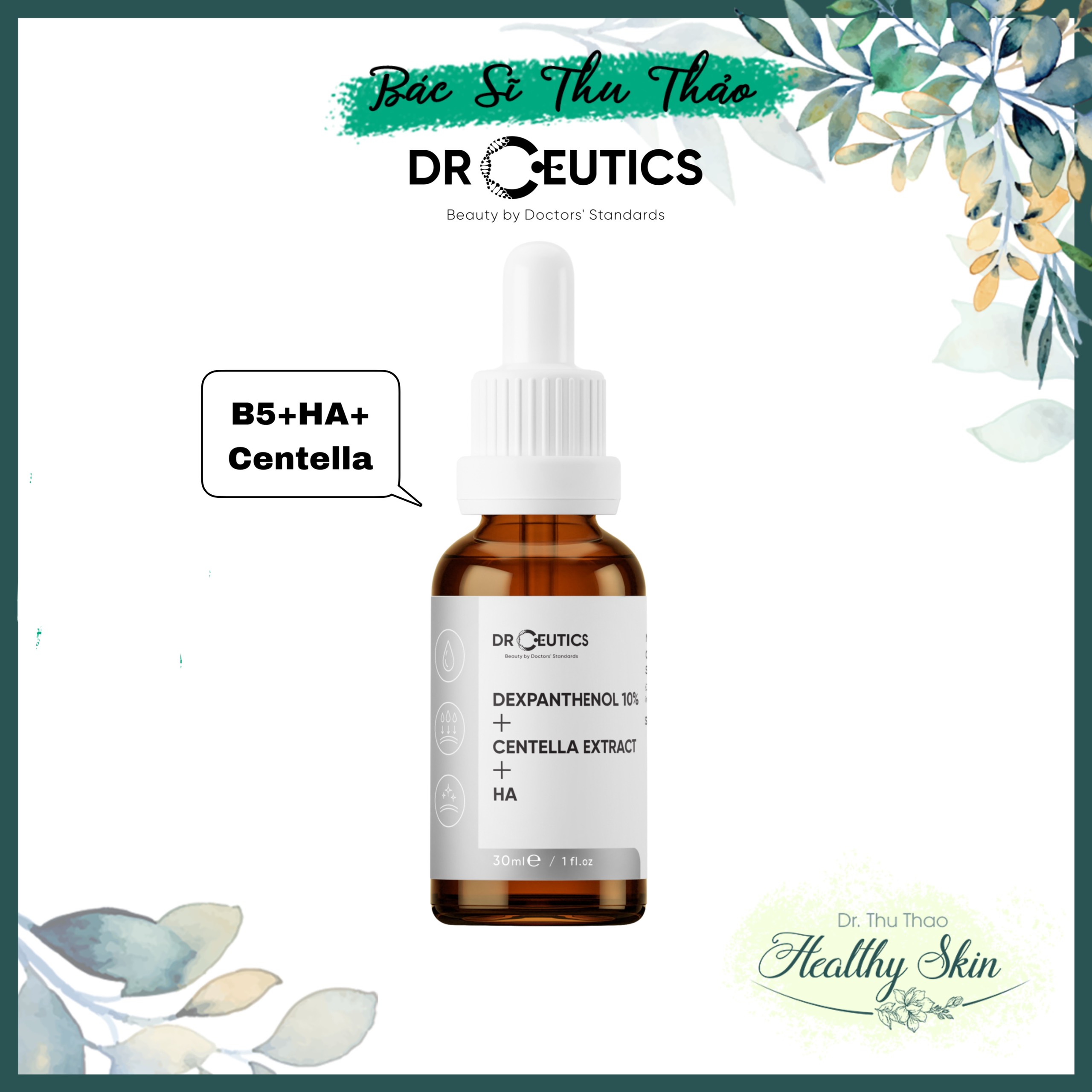 Serum drceutics cấp ẩm phục hồi da b5 + centella + ha