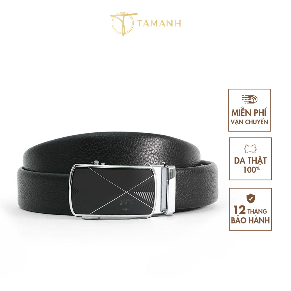 Thắt lưng nam da bò hạt tinh tế hiệu tâm anh d390-202012, dây lưng cao cấp hàng hiệu