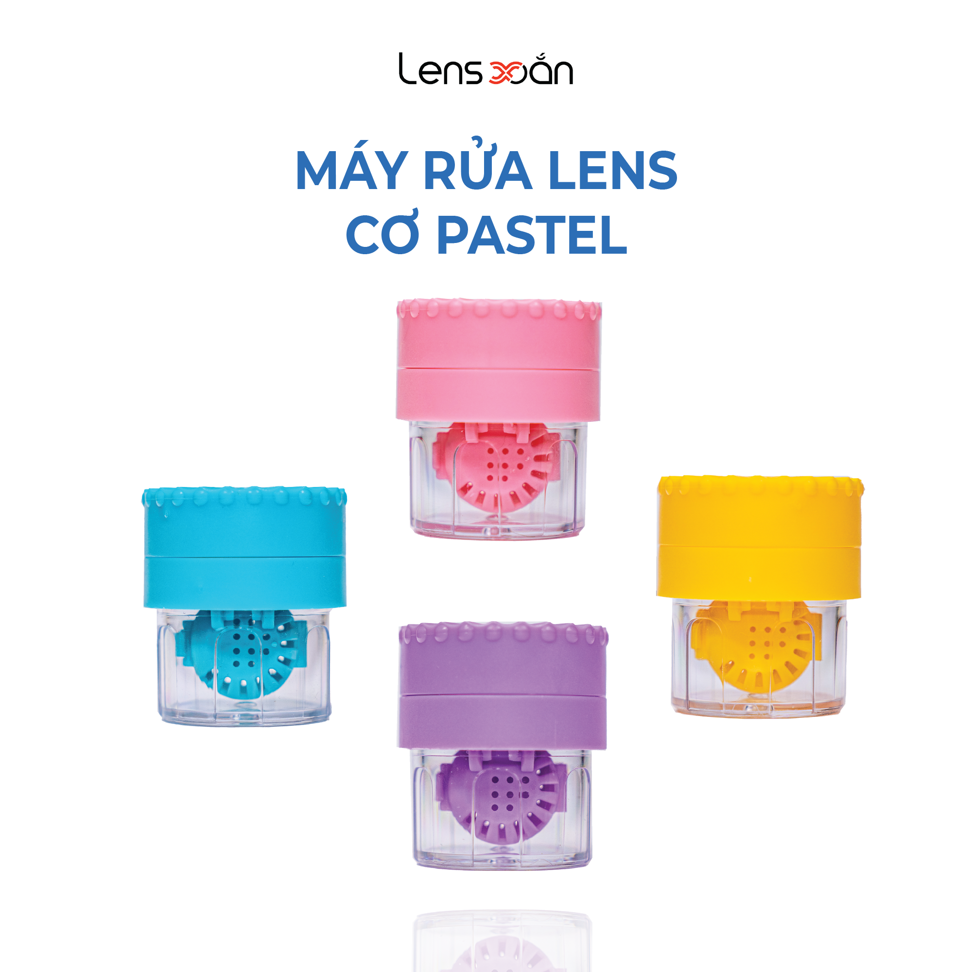 Máy rửa lens cơ LENS XOẮN chăm sóc kính áp tròng vệ sinh lens