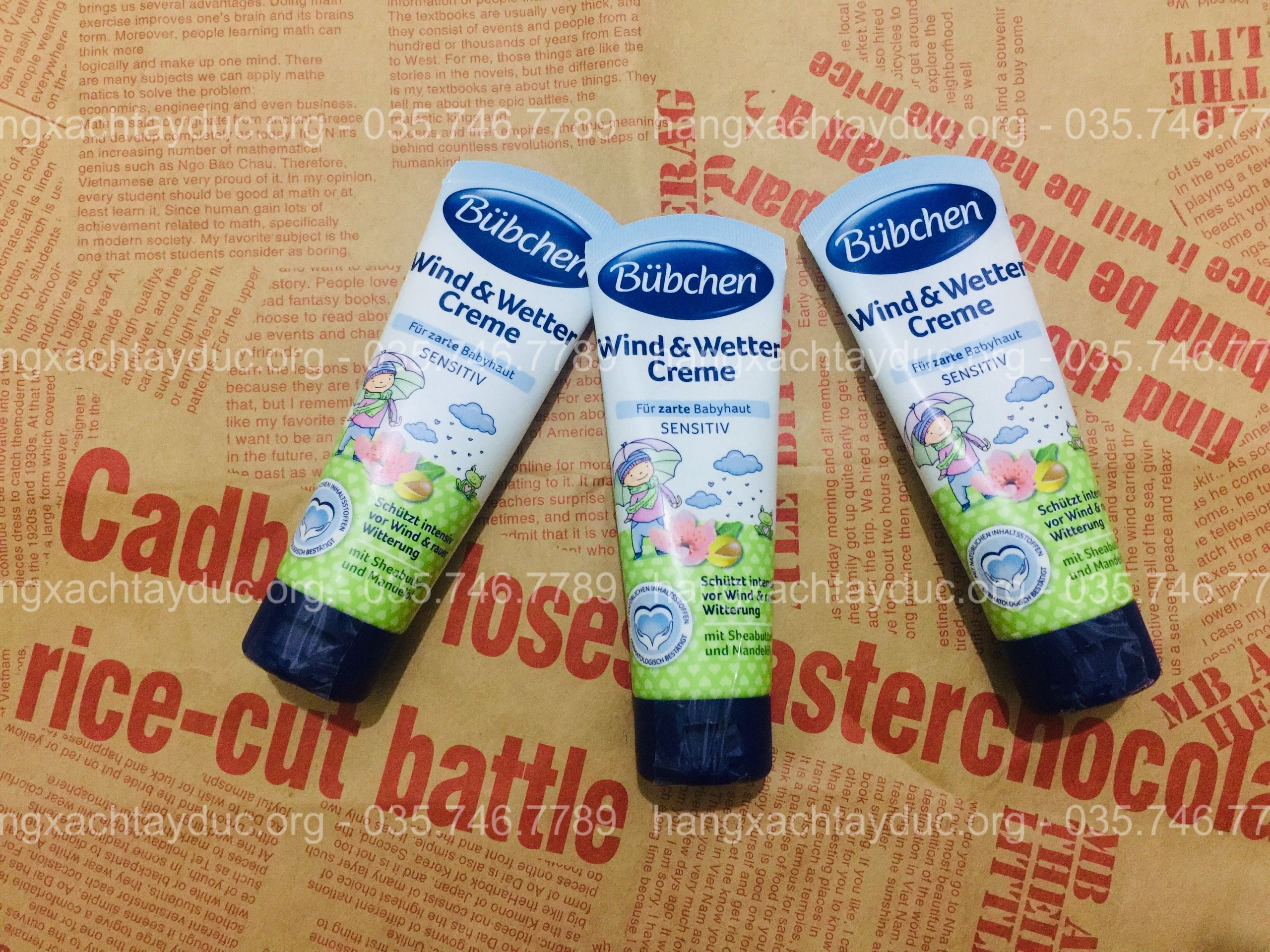 Kem dưỡng da chống nẻ dưỡng ẩm Bubchen wind & wetter Creme 75ml Đức an toàn, lành tính cho trẻ em, trẻ sơ sinh. Hàng xách tay Đức.org