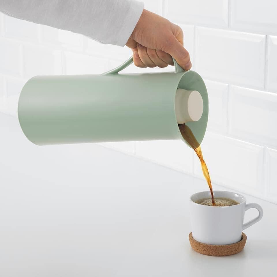 Bình giữ nhiệt 1l xanh mint behovd ikea, bl005 cao 30cm