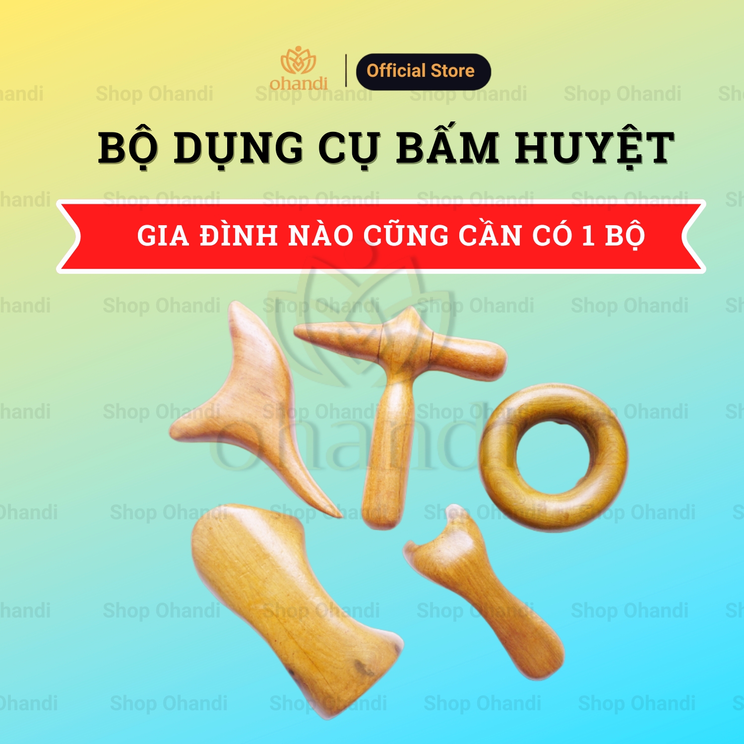 Dụng cụ mát xa bấm huyệt cầm tay - combo 3 món lựa chọn linh hoạt