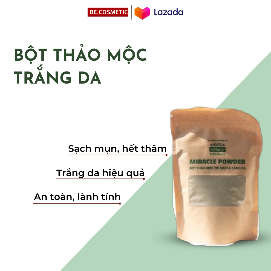 Bột thảo mộc đắp body face dưỡng trắng da Becosmetic