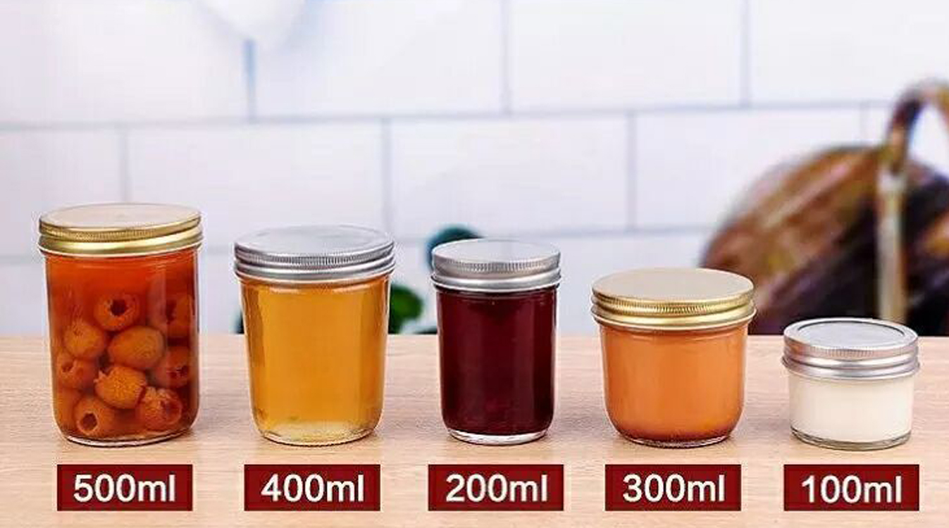 COMBO 6 HŨ THUỶ TINH MIỆNG RỘNG 300ML ĐỰNG THỰC PHẨM, TRÀ, BỘT, NGŨ CỐC