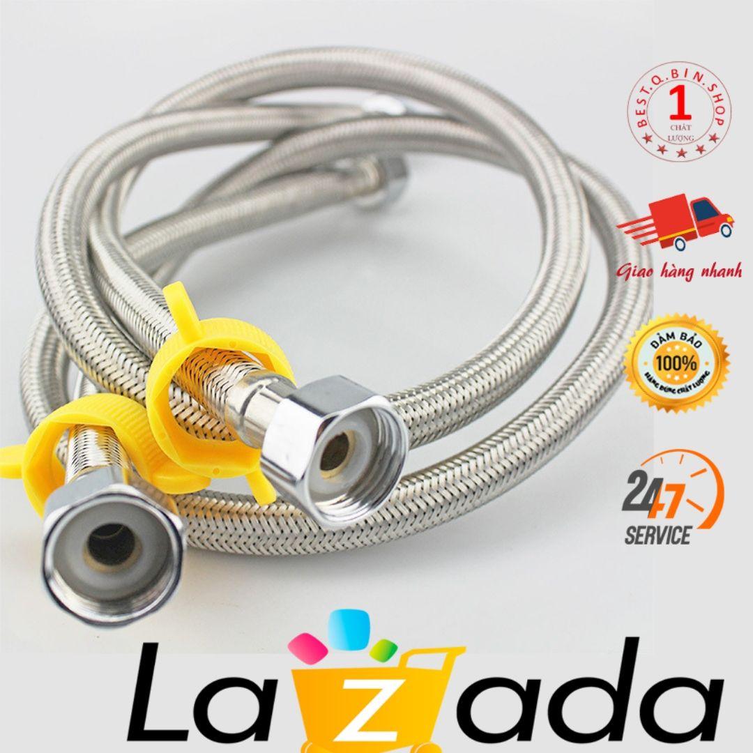 ống nước, Dây cấp nước bồn cầu lavabo bồn rửa bát bình nóng lạnh MTS-9912 Chịu Nhiệt Độ Bền Cao Bảo Hành 12 Tháng có tay cầm vặn trợ lực