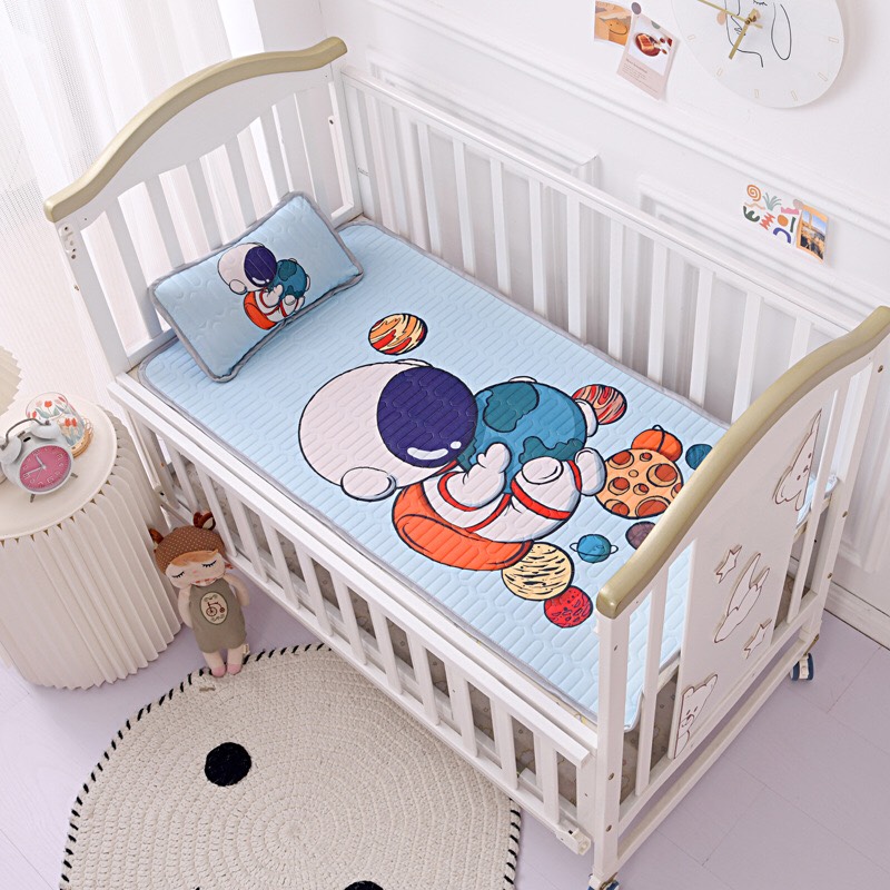(Tặng gối & kèm ruột) Chiếu điều hoà cao su non tự nhiên The Cathy House cho bé 6 tháng tuổi trở lên