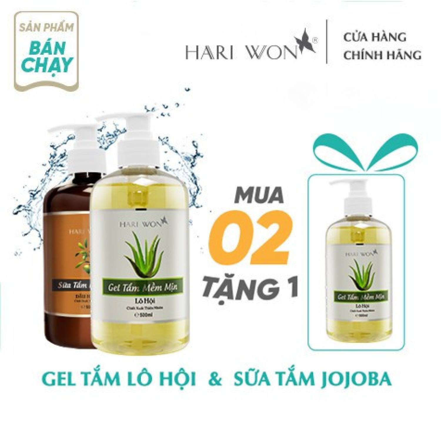 Sữa tắm hariwon mua 2 tặng 1.gel tắm toàn thân