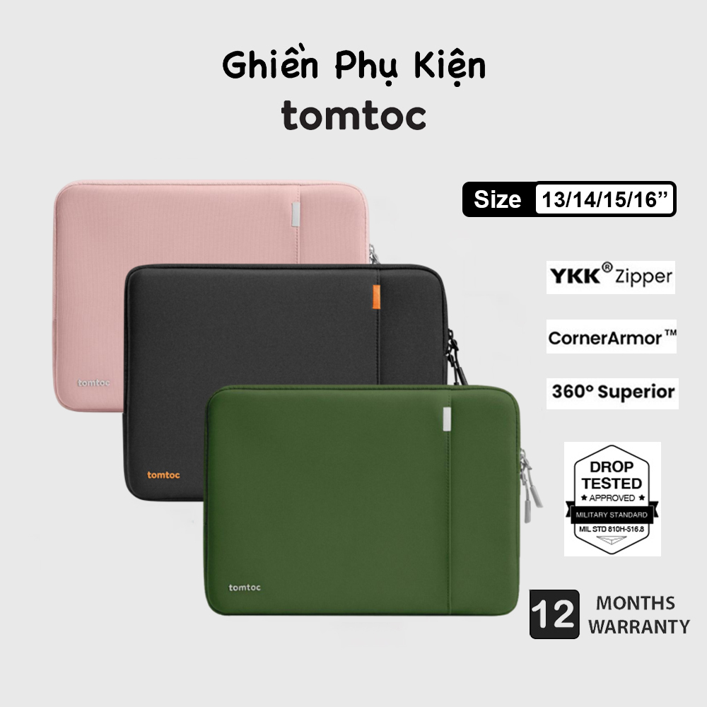 Túi Chống Sốc Tomtoc USA 360 Defender New Collection For Macbook Air/Pro M3-M2-M1