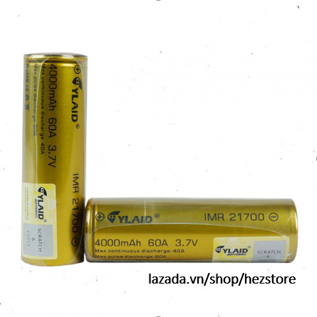 Pin sạc cylaid 21700 4000mah 60a 3.7v