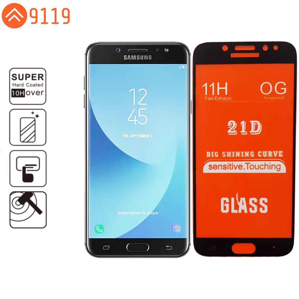 [HCM](Màu đen) KÍNH CƯỜNG LỰC 21D SAMSUNG J7 PLUS FULL KEO FULL MÀN HÌNH - 9119 STORE