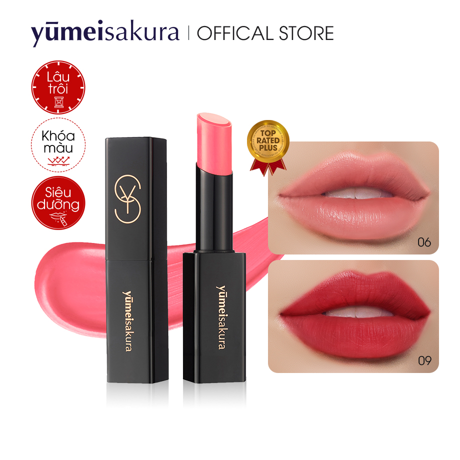[Date 01.2024] Son Siêu Dưỡng Khóa Màu Hồng Nude - YMS06 - Dòng Collagen Boosting Yumeisakura