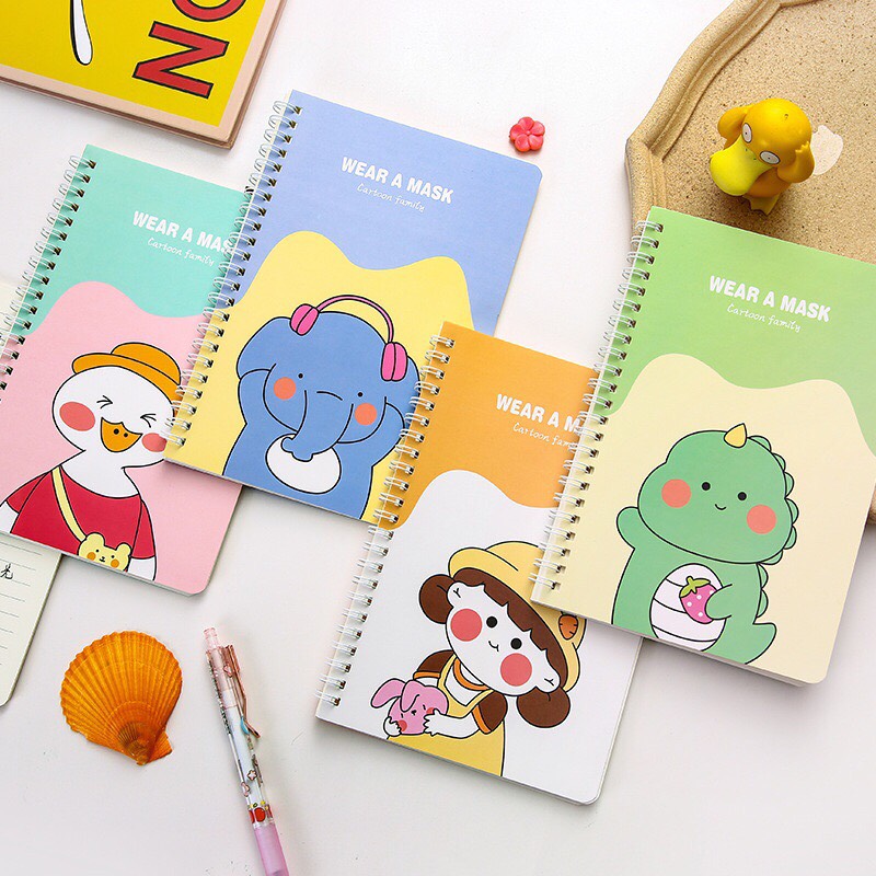 Sổ gáy xoắn hình ngộ nghĩnh