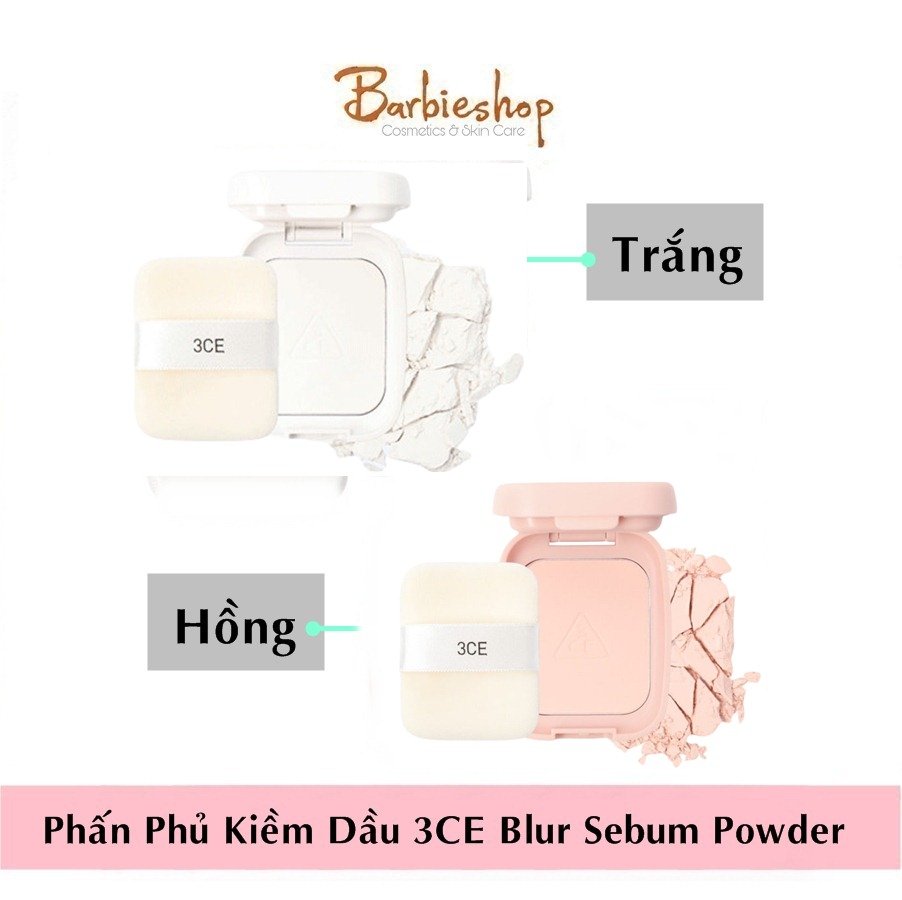 Phấn phủ nén 3ce blur sebum powder 7.4g