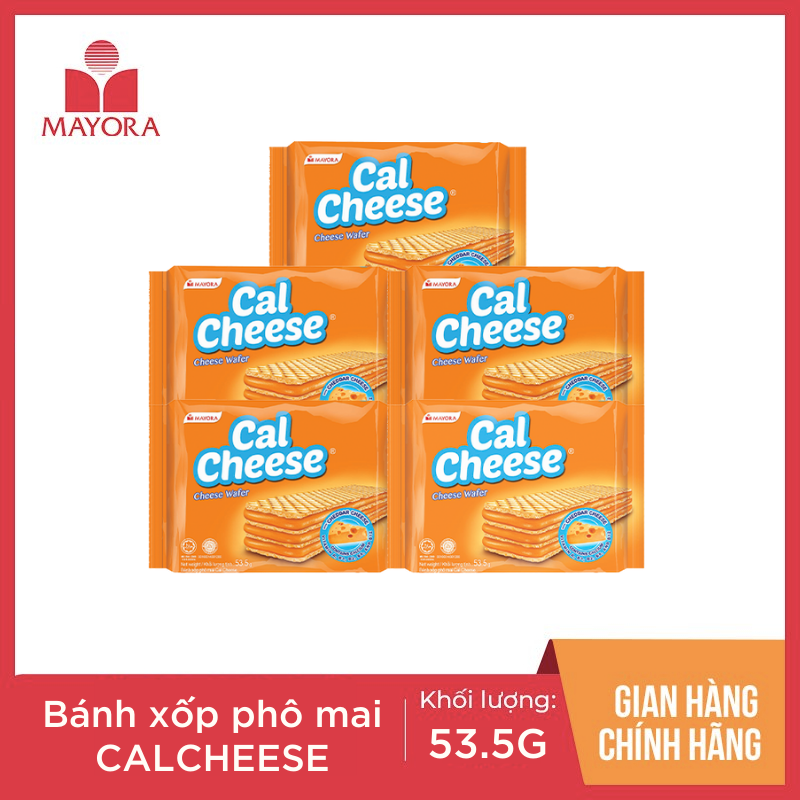 COMBO 5 GÓI BÁNH XỐP PHÔ MAI CAL CHEESE 53.5G