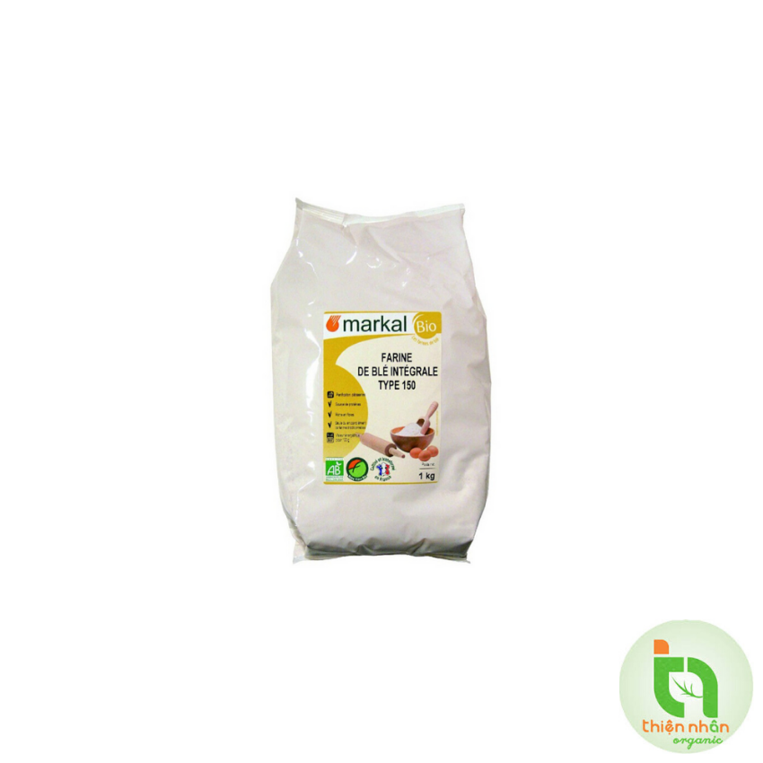 Bột Mì nguyên cám hữu cơ T150 Markal 1kg